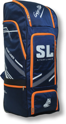 SL STAR LINER Grip Star Cricket Kit Backpack Heavy Duty Material with Wheels(Blue, Wheeler)