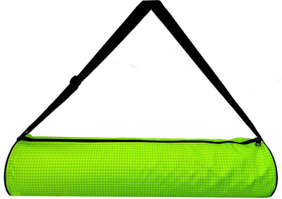 PANCHTATAVA Yoga Mat Cover With Adjustable Shoulder Strap-Luxury Check Green Yoga Bag new(Sling Bag)