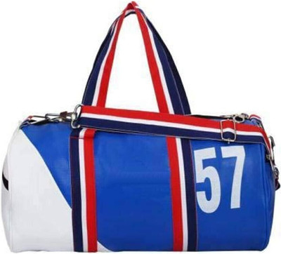 COOL INDIANS Basic Duffle Bag Gym Bag with Shoulder Strap for Men and Women Sports(Blue, Messenger Bag)