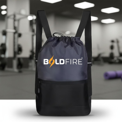 iamalot Drawstring Gym Bag for Men & Women |Lightweight Sports Backpack|Durable Training(Black, Kit Bag)