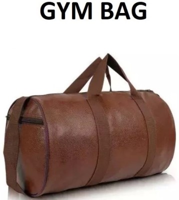 sarkitraders Leather Gym Bag, Duffel Bag, Travel Bag, Sports Bag Fitness Bag Brown(Brown, Rucksack)