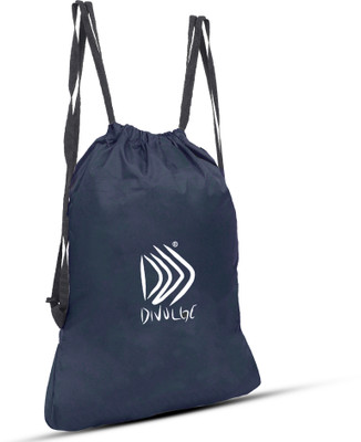 divulge Sports and Multi-utility backpack with drawstring pouch - 16 Ltrs(Black, Backpack)