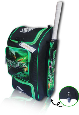 SHEADER CRICKET KIT BAG EAGLE EDETION PITTHO STYLE WITH WHEEL & PASSWORD LOCK(Green, Wheeler)