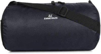 EMMCRAZ Stylish Polyester Bag/Shoulder Duffle Gym Bags for Men/Fitness Bag gym bag(Black, Kit Bag)