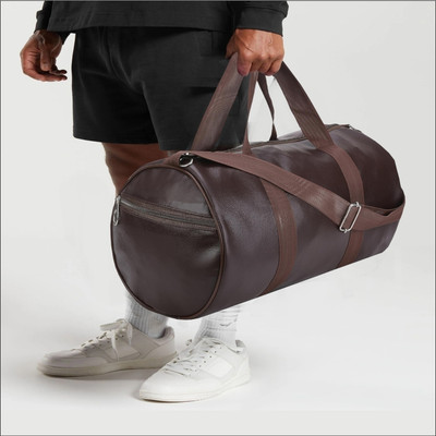 COOL INDIANS Leather Gym Bag Hand Duffle Bag Shoulder Bag Multipurpose Bag Unisex Sports Bag(Brown, Backpack)