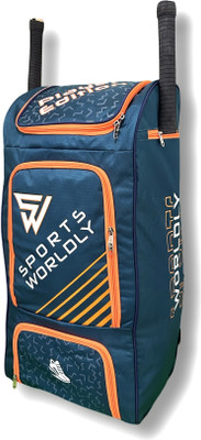 Sports Worldly Player edition - Duffle Wheels Cricket kit Bag with Two Bat Pocket(Multicolor, Kit Bag)