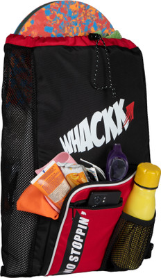 WHACKK Freestyle Red Blk 20L Unisex Beach Swimming water sports kit Bag Dry Wet pocket(Blue, Drawstring Bag)
