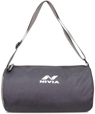 NIVIA Duffle Bag/Adjustable Shoulder Gym Bag For Men and Women/Travel Bag(Grey, Kit Bag)