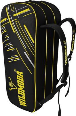 Wildmoda Passion Pro Premium 3-Compartment Badminton & Tennis Racquet Unisex Bag(Black, Kit Bag)