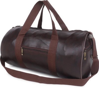 VISTA LEATHER GYM and SPORTS BAG FOR GIRLS & BOYS(Brown, Kit Bag)