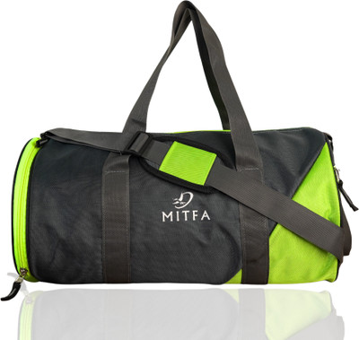 MITFA Sports Duffle Bag with Shoe Compartment- Easy to Carry Premium Gym Bag 22 LTR(Green, Messenger Bag)