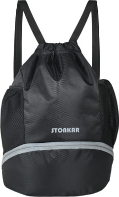Stonkar Flex Sports and Gym Bag(Black, Drawstring Bag)