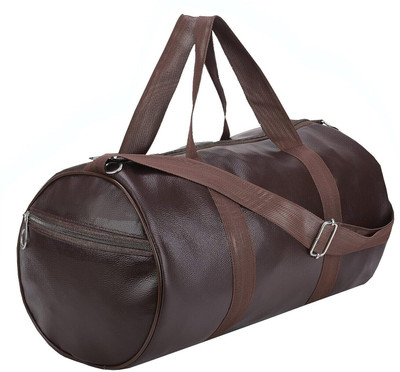 COOL INDIANS Leather Gym Bag Hand Duffle Bag Shoulder Bag Multipurpose Bag Unisex Sports Bag(Brown, Backpack)