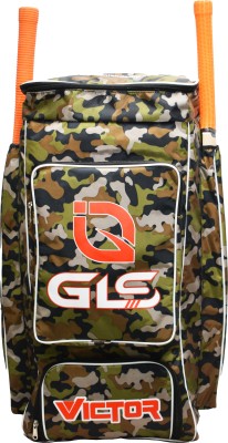 GLS VICTOR ARMY PRINT DUFFLE CRICKET KIT BAG WITH TWO BAT AND SHOE COMPARTMENT(Multicolor, Backpack)