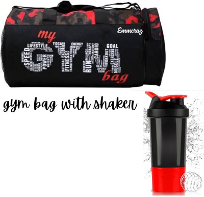 EMMCRAZ Multi-Purpose MY GYM BAG with spider bottle (Kit Bag) (Black, Kit Bag)(Red, Dry Bag)