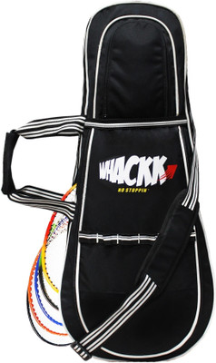 WHACKK Smash Tennis Badminton Squash Kit Cover Bag / 2comp/ 4T 6B Racket(Black, Backpack)
