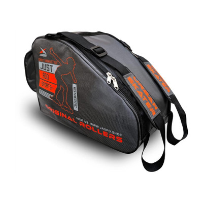 Jaspo Skates Bag For Roller Skates,Inline Skates,Quad Skates GreyOrange (12x11x9)inch(Kit Bag)