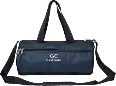 GC GYM CARE 1K Denier 16 Inch Duffle Blue Black Waterproof Large Travel(Kit Bag)