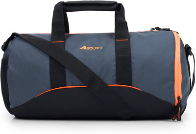 BOLDFIT Gym Duffel Bag Waterproof Travel Bag with Multiple Compartments(Grey, Drawstring Bag)