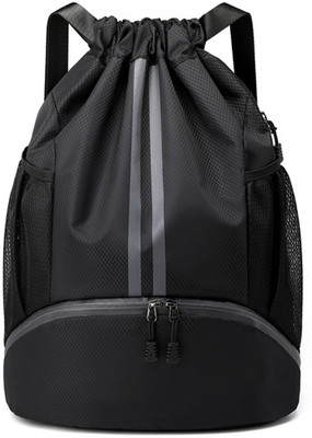 PROBEROS Basketball Drawstring Bag Sport Drawstring Bag Large Capacity Fitness Backpack(Black, Backpack)