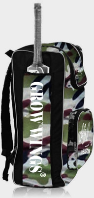 Grow wings Light Weight Olive Cricket Kit Bag(Backpack)