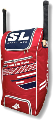 SL STAR LINER Pro Edition - Cricket kit bag Duffle Wheels with Two Bat Pocket and Shoe Pocket(Blue, Kit Bag)