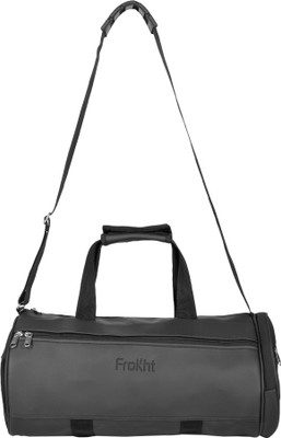 frokht ® American Foam Shoulder Traveling College Gym Coaching Bag 19 inch Duffle Bag(Black, Kit Bag)