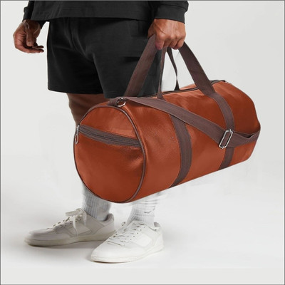 NEPROCK Leather Gym Bag Hand Duffle Bag Shoulder Bag Multipurpose Bag Unisex Sports Bag(Multicolor, Backpack)