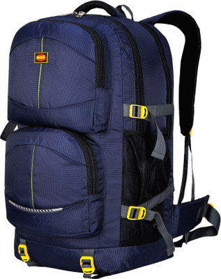 RIDA Hiking Mountain Trekking Travel Bag pack & Rucksack- Navy Blue(Blue, Rucksack)