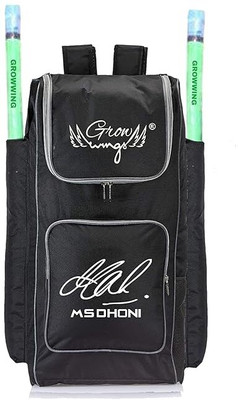 Grow wings Black Dual Pocket Light Weight Cricket Kit Bag(Kit Bag)