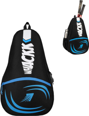 WHACKK Ace Black Navy Unisex Squash Kit Bag/Tennis-6 Badminton-8(Black, Backpack)