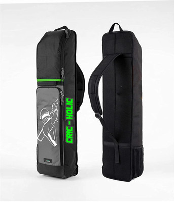 Jaspo Cric Holic Cricket Kit/Bag for Plastic /Wooden Cricket Set with Multiple Pockets(Black, Backpack)