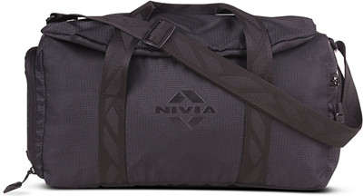 NIVIA Blend Gym Duffle Bag(Black, Kit Bag)