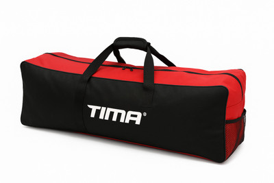 TIMA PowerPlay Cricket Duffle Bag | Large Capacity Kit Bag for Bats, Pads & Helmets(Red, Kit Bag)
