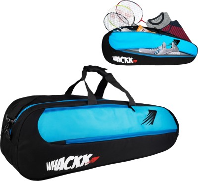 WHACKK Birdie Squash Kit Bag/Tennis-4 Badminton-8(Blue, Backpack)