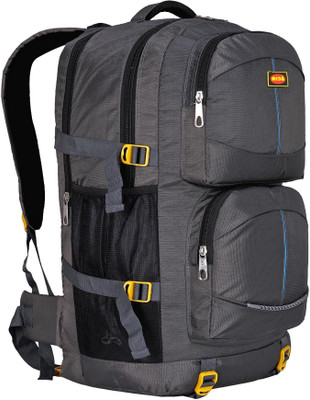 RIDA Lightweight Waterproof Hiking Backpack with Wet Pocket Handy Foldable Bag- Grey(Grey, Rucksack)