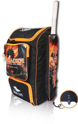 SHEADER CRICKET KIT BAG DRAGON EDITION 5.0 PITTHO STYLE WITH WHEEL(Orange, Wheeler)