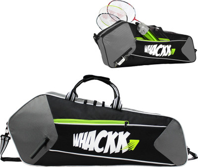 WHACKK BreakPoint Tennis Badminton Squash Kit Bag/Tennis-4 Badminton-8(Grey, Sling Bag)