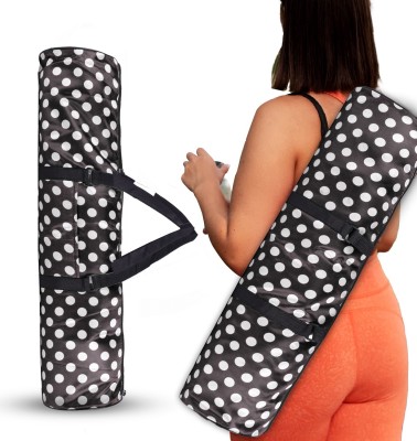 Strauss Polka Dots Yoga Mat Bag | Yoga Mat cover | Yoga Mat Holder(Black, Kit Bag)