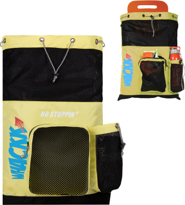 WHACKK Aqua Unisex Swimming kit Bag Wet Pocket Gym(Yellow, Drawstring Bag)