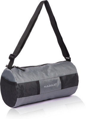 Nabaat CompactFit Gym Bag for Men and Women, Mini Sports Bag / Kit Bag Small Duffle Bag(Grey, Kit Bag)