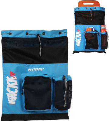WHACKK Aqua Unisex Swimming Equipment Bag Wet Pocket Gym(Blue, Drawstring Bag)