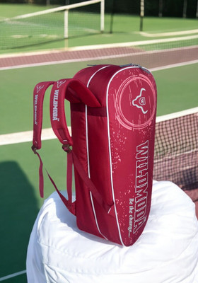 Wildmoda Passion Premium 2-Compartment Badminton & Tennis Unisex racquet Bag(Maroon, Kit Bag)
