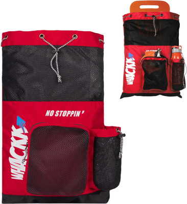 WHACKK Aqua Unisex Swimming kit Bag Wet Pocket Gym(Red, Drawstring Bag)