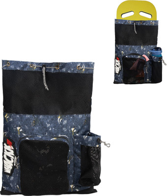 WHACKK Aqua Blue Warren Unisex Swimming Equipment Bag Wet Pocket Gym(Blue, Drawstring Bag)