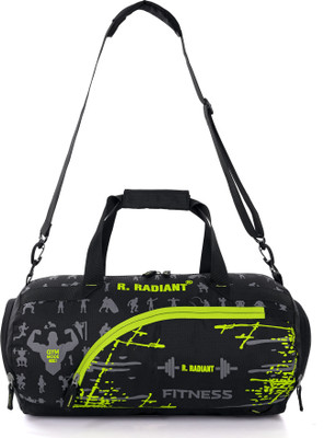 R RADIANT BAG Multipurpose Gym Bag cum Backpack with Shoe Compartment & Shoulder Strap(Black, Kit Bag)