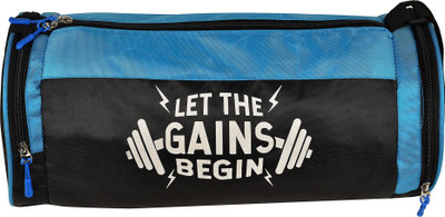 Snipper DB_Let The Gains Begin With Shoe Compartment Gym Duffel Bag