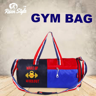 Risen style Duffle/Gym Bag/Shoulder Bag for Men & Women(Black, Kit Bag)
