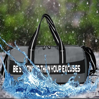 MR Collection gym bag for men and women with separate shoe compartment water resistant kit bag(Grey, Kit Bag)