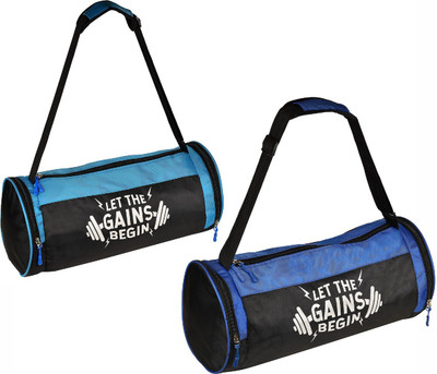 Rocket Sales DB_Combo Of Let The Gains Begin (Blue, Purple) Gym Gym Duffel Bag